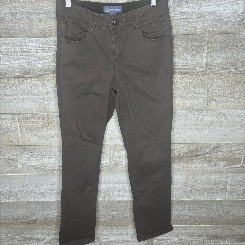 Democracy ab solution 6 petite slimming grey jeans pants